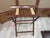Wood Mahogany Folding Side Table For Sale - Image 7 of 10