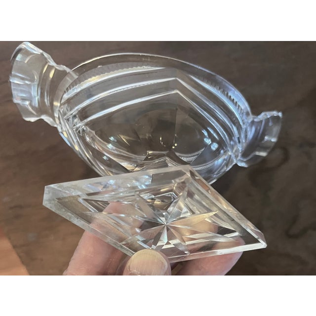 Antique 19th Century Georgian Anglo Irish Cut Glass / Crystal Salt Cellar For Sale - Image 16 of 16