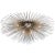 Kelly Wearstler for Visual Comfort Signature Strada Medium Flush Mount in Polished Nickel For Sale