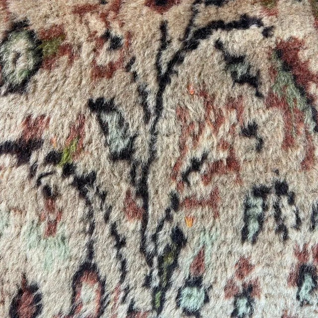 Vintage Handmade Rug Cushion Cover For Sale - Image 8 of 11