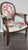 Rose Vintage Louis XVI Style French Arm Chair Restyled/Restored- Vintage Cabbage Roses Floral Batkcloth Upholstery Fabric For Sale - Image 8 of 12