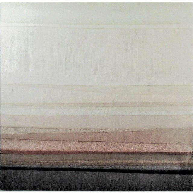 This artwork titled "O-5" 1983 is an oil painting on canvas by minimalist Austrian artist Manfred Bockelmann, b.1943. It...