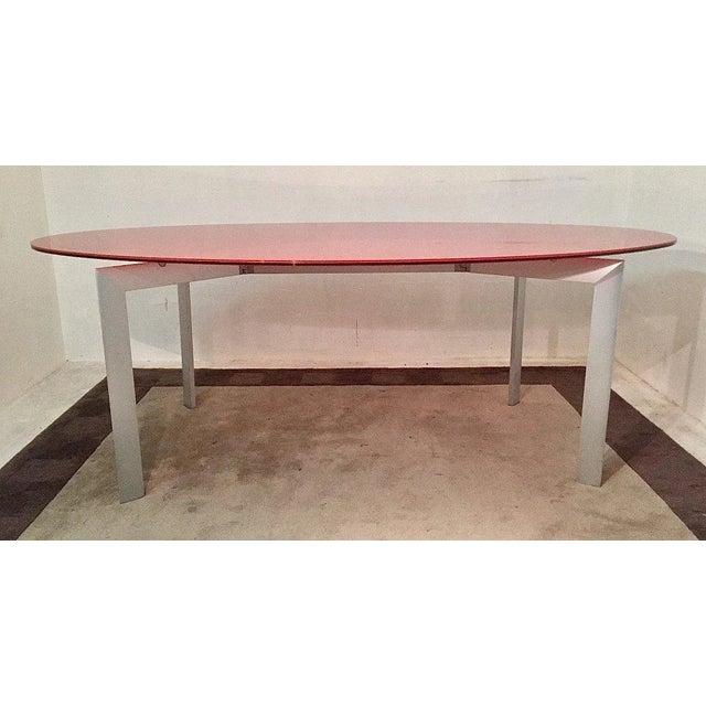 Metra Italian Modern Table by Makio Hasuike for Seccose For Sale - Image 4 of 13