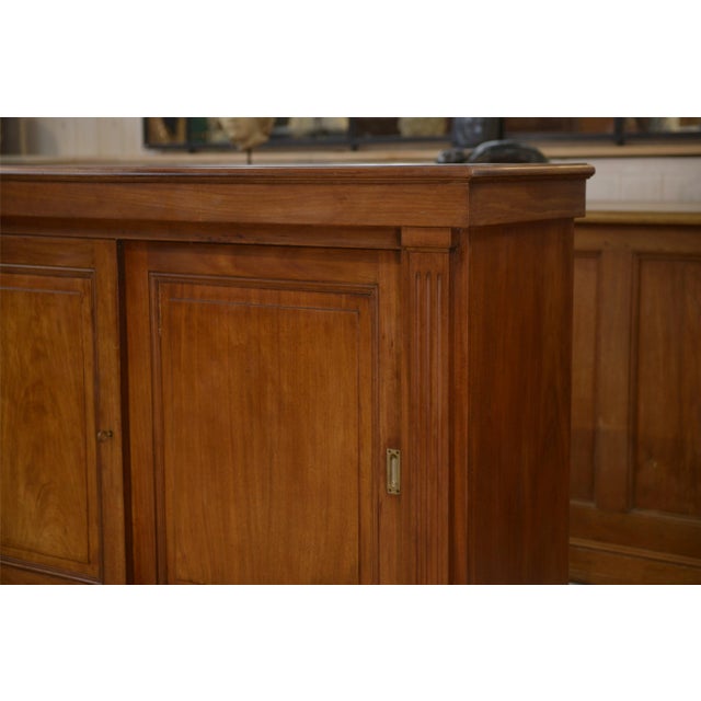 Wooden Workshop Cabinet with 3 Sliding Doors, 1920s For Sale - Image 11 of 15