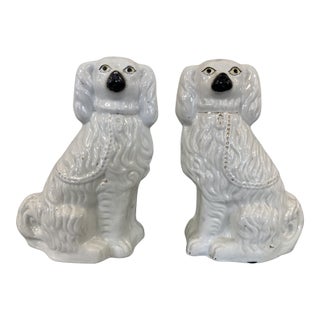 Pair of Well Loved Staffordshire Terriers For Sale