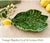 Vintage Portuguese ceramic dish by Olfaire, designed in a charming lemon leaf motif with sculptural fruit handle and...