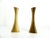Vintage Ytterberg Brass Candlesticks from Bca Eskilstuna, Sweden, 1960s, Set of 2 For Sale - Image 3 of 9
