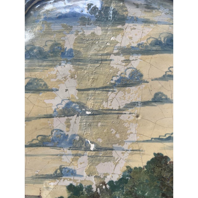 Blue Monochrome Delftware Plaque, 18th Century For Sale - Image 15 of 17