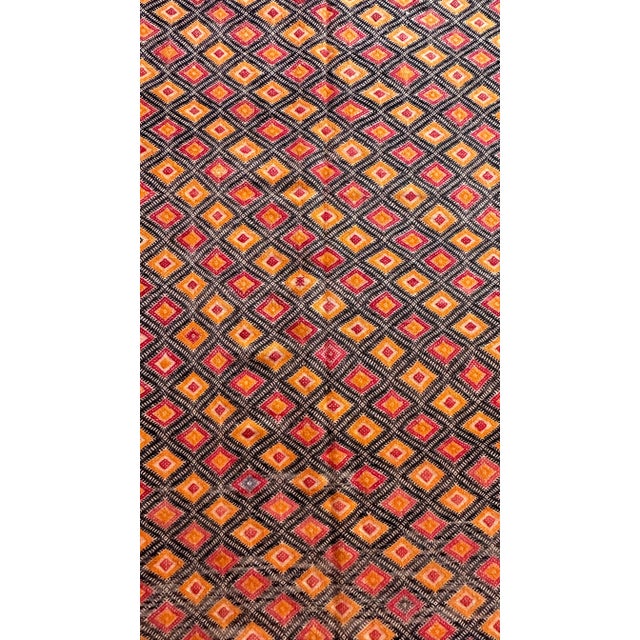 1980s Flatweave Moroccan Kilim Rug - 10.3 X 5.18 Ft For Sale - Image 10 of 11