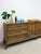 Wood MCM Modular Three Piece Buffet Console Server Vintage Grey Green Server For Sale - Image 7 of 15