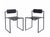 1980s Prima Black Chairs by Mario Botta for Atlas, Italy, 1980s, Set of 2 For Sale - Image 5 of 10