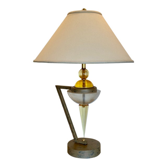 80’s Acrylic Lamp Attributed to Hivo Van Teal For Sale