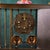 Brown Vintage German Cloisonné Mantel Clock | 8-Day Mechanical Movement With Enamel Panels For Sale - Image 8 of 10