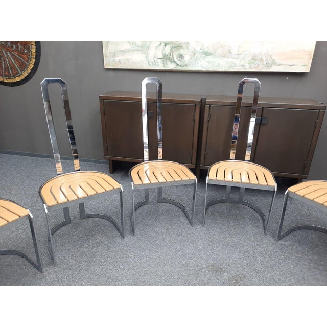 Wood Postmodern Dining Chairs by Allmilmö, 1980s, Set of 8 For Sale - Image 7 of 18