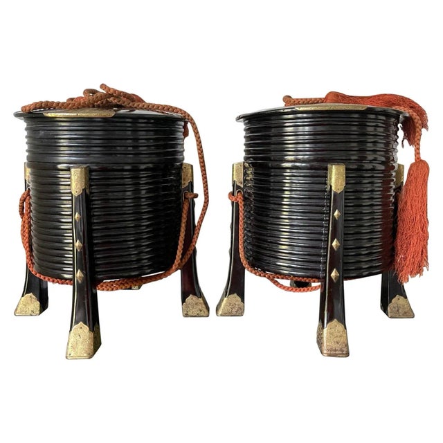 Antique Japanese Hokai Lacquer Boxes - A Pair For Sale - Image 13 of 13