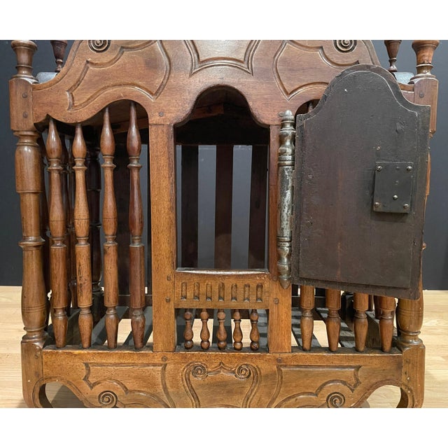 Late 18th Century 18th Century French Carved Walnut Panetiere For Sale - Image 4 of 9