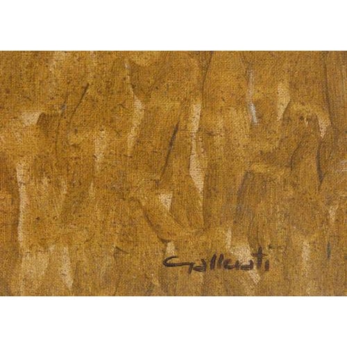 Alberto Gallerati, The Spouses, 1970s, Oil Painting on Canvas For Sale - Image 3 of 5