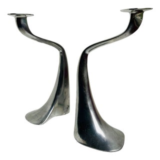 Sculptural Model Turner Candlesticks by Xavier Lust for Driade Kosmo, Italy, 2000s, Set of 2 For Sale