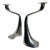 Sculptural Model Turner Candlesticks by Xavier Lust for Driade Kosmo, Italy, 2000s, Set of 2 For Sale