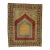 Vintage Turkish Oushak Prayer Rug, 03'11 X 04'10 For Sale