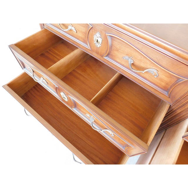 Henredon Henredon French Louis XV Style Dresser 70"w For Sale - Image 4 of 16