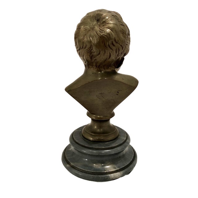 Pair of Late 19th-Century Bronze Busts After Jean-Antoine Houdon, “John Who Laughs, John Who Cries” For Sale - Image 10 of 14