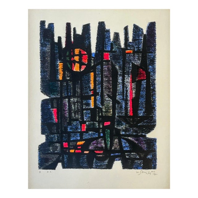 Gustave Singier, Master Gessner's Apparatus, 1957, Lithograph For Sale