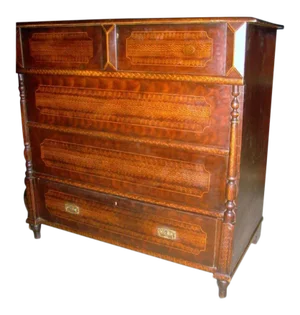 European Grain Painted Mule Chest