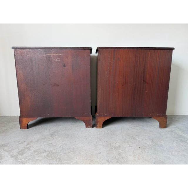 Vintage Dannerok Chippendale Style Mahogany Three-Drawer Chests – A Pair For Sale - Image 11 of 12