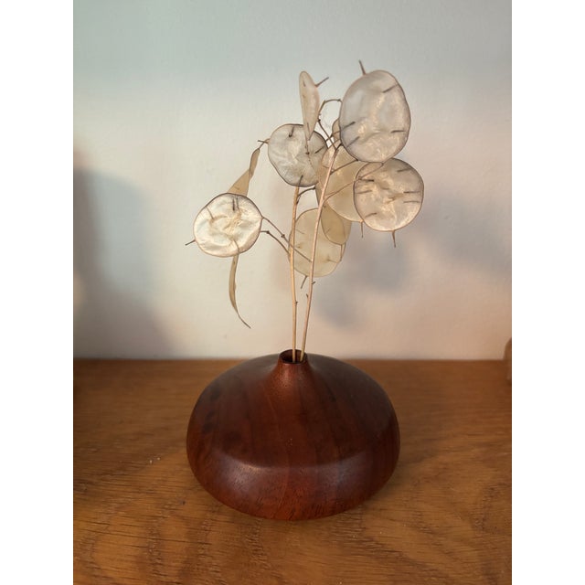 Mid-Century Modern Mid Century Rude Osolnik Turned Walnut Weed Vase For Sale - Image 3 of 4
