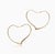 Late 20th Century Late 20th Century Pair of Tiffany & Co., Elsa Peretti, 18k Yellow Gold Large Open Heart Hoop Earrings For Sale - Image 5 of 7