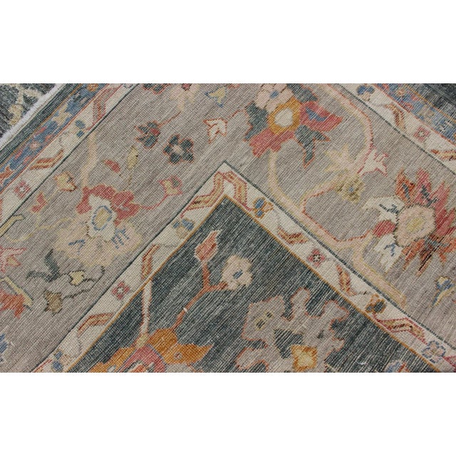 Keivan Woven Arts Angora Oushak Rug in Green 12'1 X 15' For Sale - Image 10 of 10