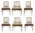 Revelation Organic Modern French Connection Dining Chairs Set of 6 For Sale