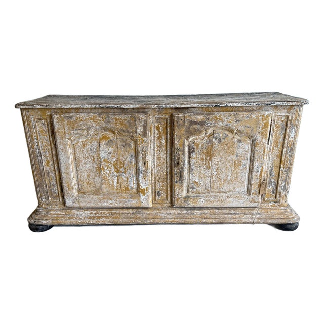 French Painted Two Door Credenza – 19th Century For Sale
