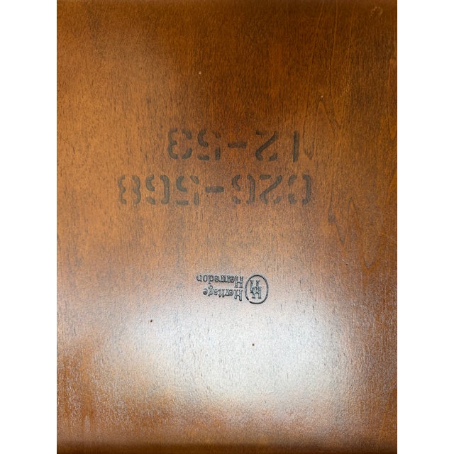 1950s Heritage-Henredon Mid-Century Square Side Tables, Fully Restored — A Pair For Sale - Image 9 of 9