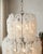Venini Vintage Italian White Glass Spiral Chandelier – Mid-Century Modern For Sale - Image 4 of 6