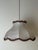 Metal Vintage Fabric with Red Threads Cocoon Pendant Lamp, 1970s For Sale - Image 7 of 14