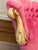 Rococo Vintage French Rococo Hot Pink Velvet Méridienne Chaise Lounges With Covers- A Pair For Sale - Image 3 of 7