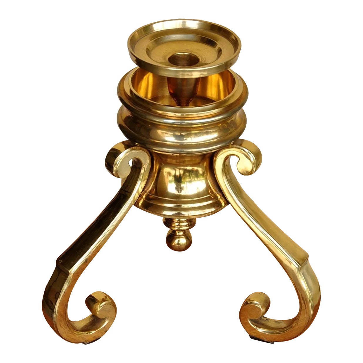 Heavy Castilian Imports Solid Brass Votive Candle Holder Chairish