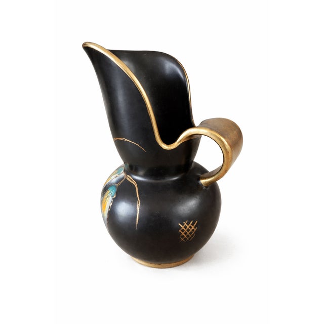 Art Deco Ceramic Jug by Regina Gouda, Holland, 1930 For Sale - Image 4 of 7