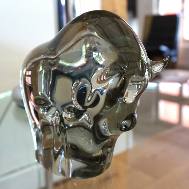 Murano Glass Bull Sculpture by Livio Seguso, 1970s For Sale - Image 14 of 16