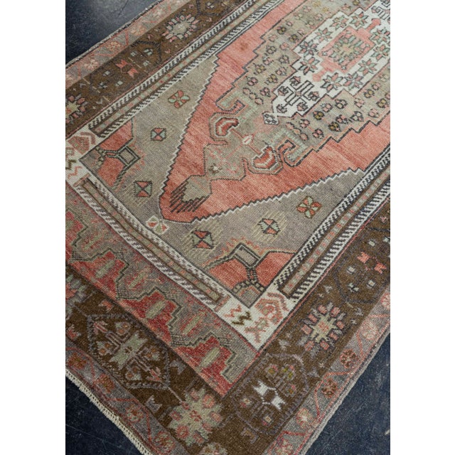 Brown Turkish Vintage Rug 3'2" x 6'8" #20691 For Sale - Image 8 of 8