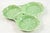 Hand-painted celadon spring green three section tray with handles works beautifully as tidbit server and equally as well...