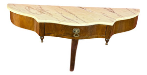 Mid-Century Modern Italian Console Table with Marble Top, 1950s