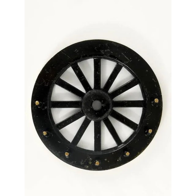 A charming Mid-Century key holder/key board, in the shape of a cart wheel. A beautiful design by Walter Bosse, executed by...