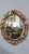 Gold Large Deep Carved Oval Gilt Mirror, 1910 For Sale - Image 8 of 14