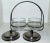 Silver-Plated Jam Jars with Stand, Set of 3, in Very Good conditions. Designed 1960 to 1969
