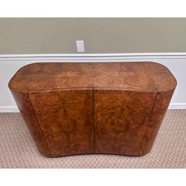 Baker Furniture Company Baker Furniture Burl Walnut Cachou Chest For Sale - Image 4 of 9