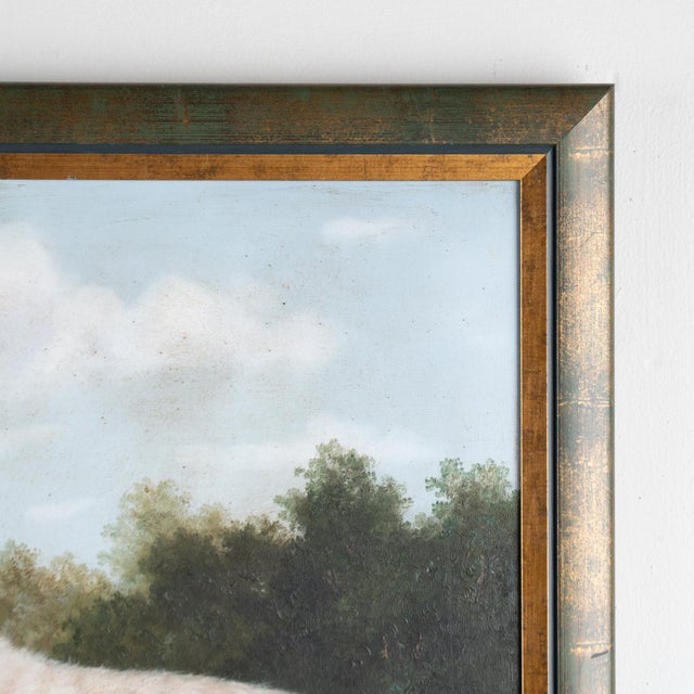 20th Century Danish Original Oil on Canvas Painting of Dog, Signed For Sale - Image 9 of 12