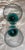 Libbey Glass Co. Vintage Libbey Domaine Teal Green Petal Stem Tall Champagne Flutes - Pair 9.75” For Sale - Image 4 of 10